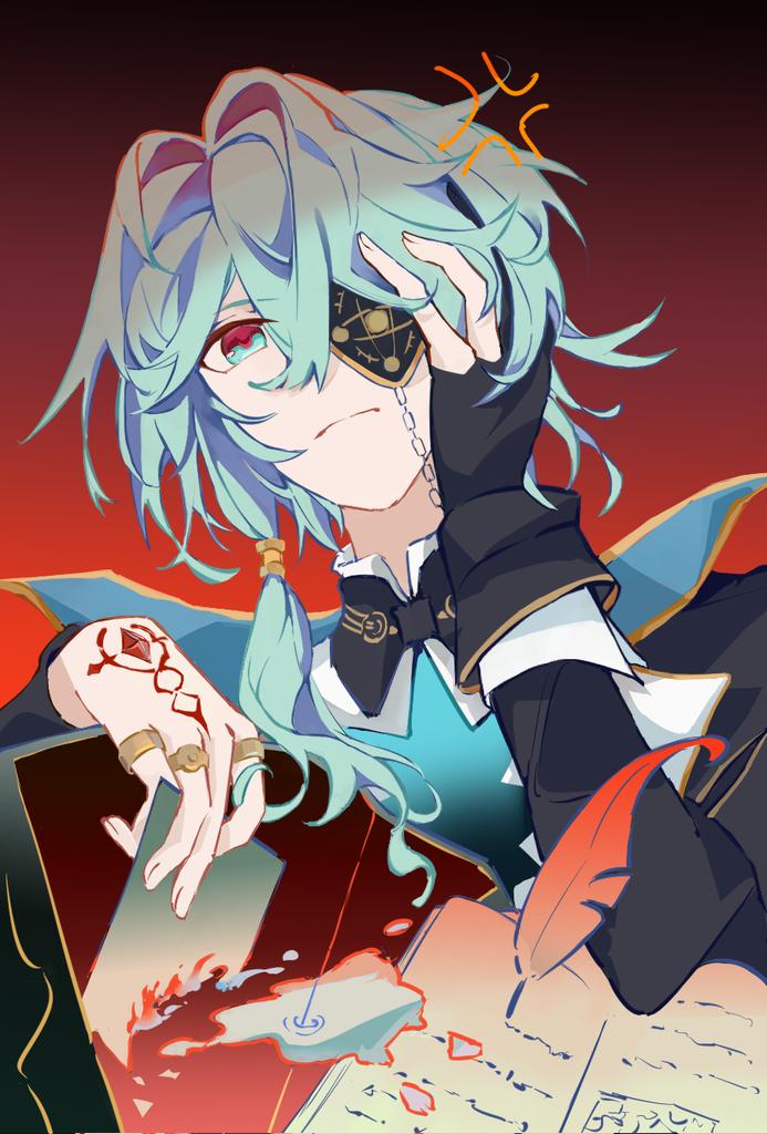 JunkReed's tweet photo. Aha？😡

#Anaxagoras
#Anaxa 
#HonkaiStarRail https://t.co/46UHVddIYU