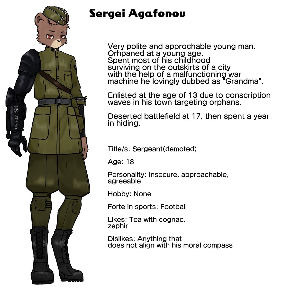 CulkovTimofej's tweet photo. unlike Lastochkin, Sergei is a good boy and good boys get the shading privileges. #OC #anthro #furry #characterdesign https://t.co/FuvSVhbFsT