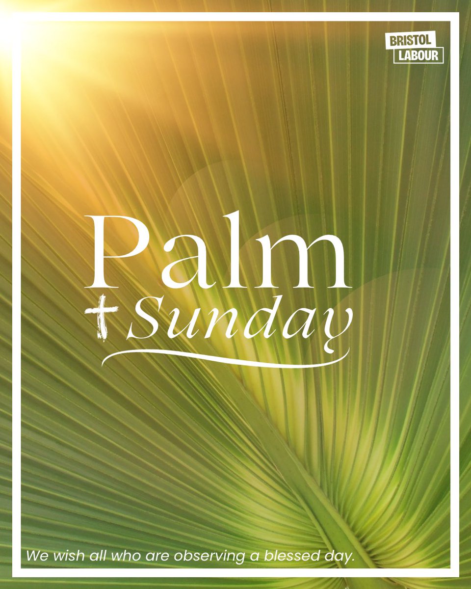 To all who are observing, we wish you a blessed Palm Sunday 🌴