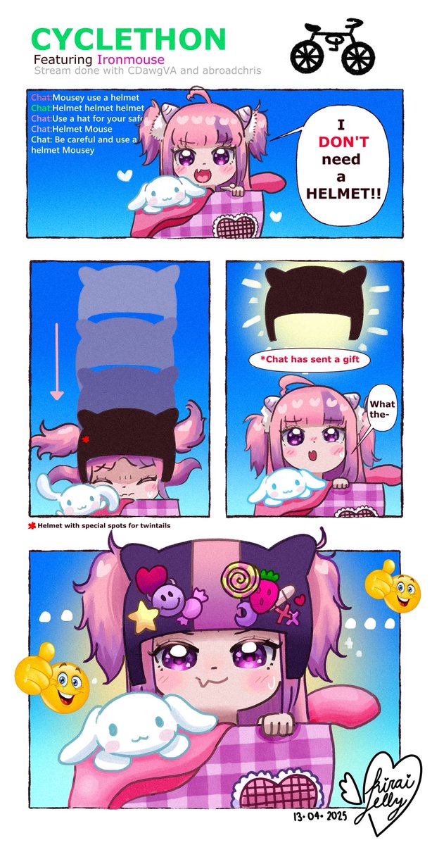 kiraijelly's tweet photo. Cyclethon Ft. Ironmouse 🩷

#ironmouseart #vshojo https://t.co/CebENi7PR3