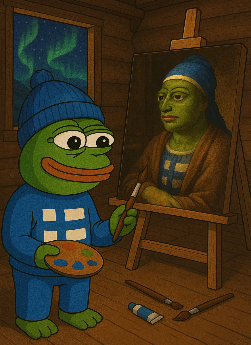 finpepee's tweet photo. 🇫🇮🐸 It’s FINPEPE CONTEST TIME! 🐸🇫🇮
Unleash your creativity in our AI Art / Meme Contest – Finnish Pepe style!

Create your own art or meme using AI, or craft it by hand! 🎨

Top 3 prizes:
1st: 2,000,000 $FINPEPE
2nd: 1,000,000 $FINPEPE
3rd: 500,000 $FINPEPE

Theme: Finnish culture + Pepe vibes 🐸🇫🇮
Deadline: April 17th 🗓️
You’re eligible if you like, reshare, and submit your entry in the comments below ⬇️

Winners will be chosen based on the most likes! 💙

Let the memes begin! 🔥
#memecoin #finpepe #pepeunchained #eth #defi #crypto #memecontest $FINPEPE $PEPU