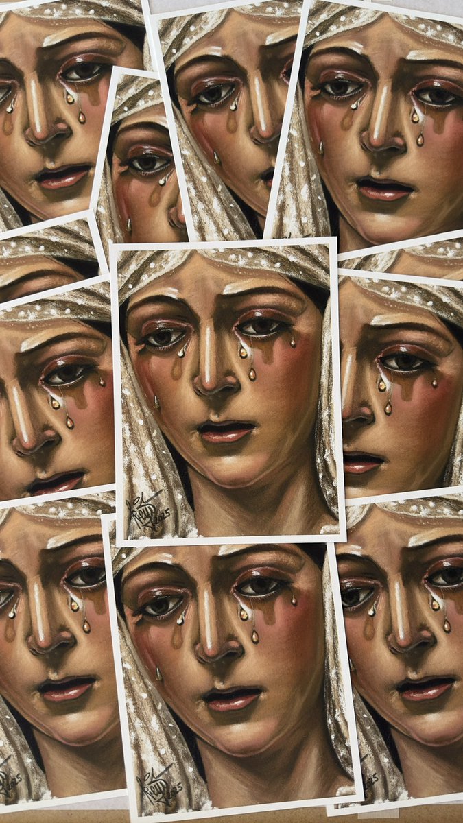Me quedan 10 Láminas Disponibles de mi obra Esperanza Macarena. Pido su apoyo con un RT haber si encuentran un nuevo hogar y yo sigo intentando salir adelante con mi arte.

Mil Gracias de corazón.🫂🙌🏼💚

#SemanaSanta2025