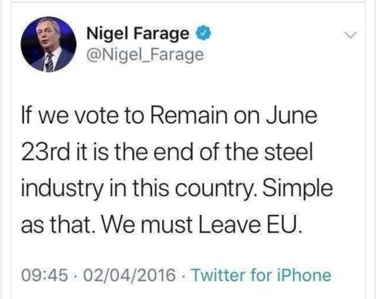 The self announced saviour oof the Steel industry is upset that people are bringing up his history

Well he needs to get used to the experience for the next 4 years