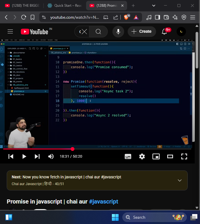 Dil__code's tweet image. 30-Days #Javascript Learning🔥
#Day16:
- Understanding the Promises Concept
- Learn to make DFD in Software Engineering