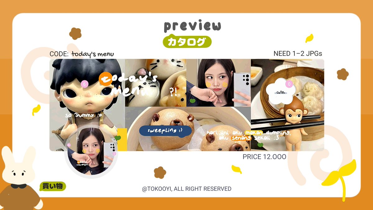 help repost? thankyou 🍮 ^__=3

emlo, aku membawa ready stock gg yang bisa langsung kamu jemput! 🚗 untuk harga sudah tertera &amp; free replace text ava only <payment all e-wallet by qris.. 🍊🗒️

#zonauang  #zonabaᅠᅠᅠ