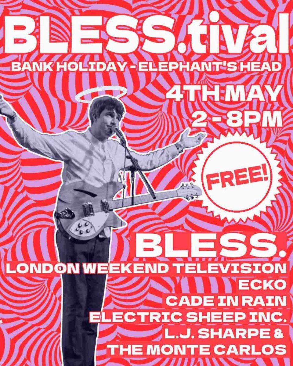 🔥 Next London date 🔥

Come and join us and a load of our friends for a daytime spectacular at The Elephant's Head Pub in Camden, London on Bank Holiday Sunday 4th May!

Free entry x

#freegig #camden #bless