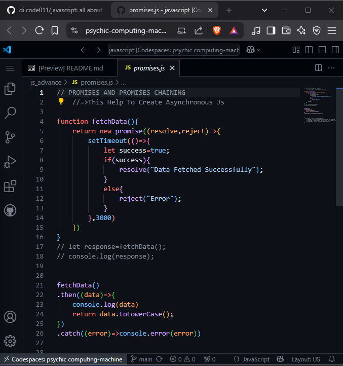 Dil__code's tweet image. 30-Days #Javascript Learning🔥
#Day16:
- Understanding the Promises Concept
- Learn to make DFD in Software Engineering
