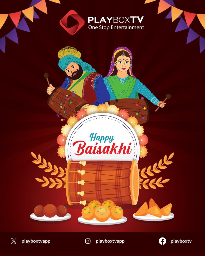 playboxtvapp's tweet photo. Wishing you a joyful and colorful Baisakhi!
Celebrate the festival with nonstop entertainment on PlayboxTV – 30+ OTTs, 450+ Live TV channels & more, all in one app!
#HappyBaisakhi #PlayboxTV https://t.co/keyBuUoac7