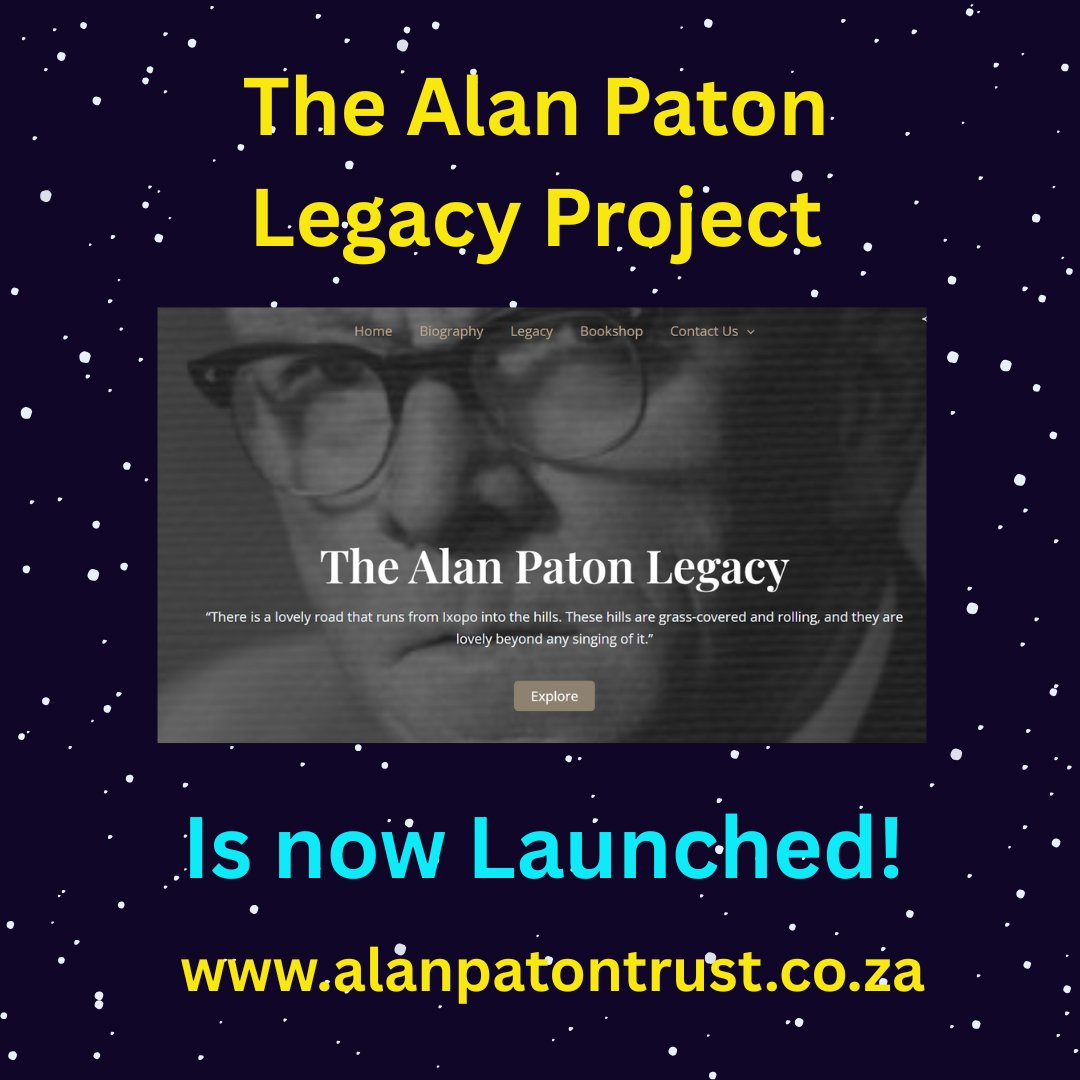 🚀 The Alan Paton Legacy Project . . . is now launched 🚀

The Alan Paton Trust is over the moon to announce the launch of our new website!

For more, see: 
🔑: alanpatontrust.co.za
