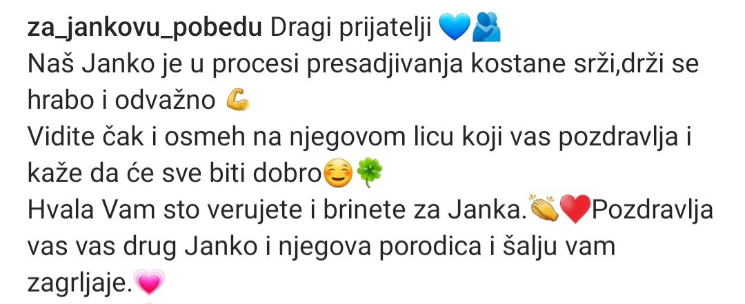VrtikapaJelena's tweet photo. Да се наш Јанко врати здрав у Нови Сад ❤️Хвала свима који су делили и уплатили да Јанко оде у Болоњу ❤️Заједно све можемо ❤️ https://t.co/FGfvTU5kFu