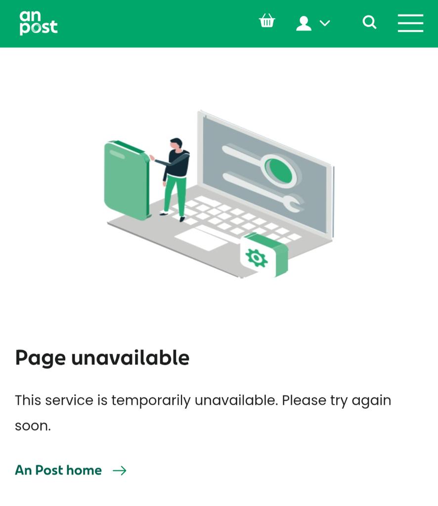 griffmatty's tweet photo. @Postvox @sitdownwoman This is still an issue stopping people from paying customs online. When is this expected to be resolved? https://t.co/YZX4H43I6D
