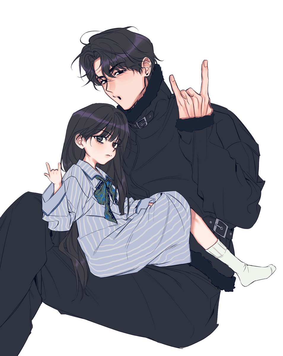 내 여친이 어려졌다?! 커미션 작업물입니다🍀