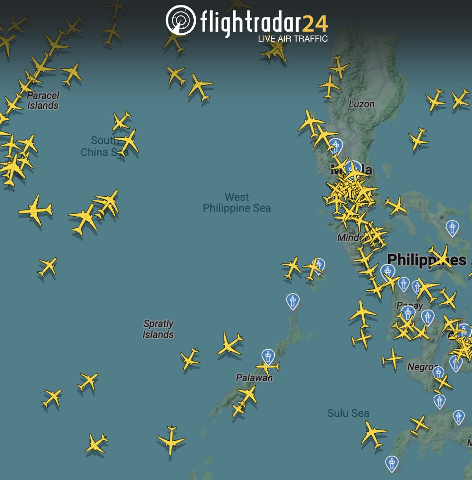 SITREPph's tweet photo. Thank you FLIGHTRADAR24 for recognising the #WestPhilippineSea. π π΅π https://t.co/6uGJXQVNLN