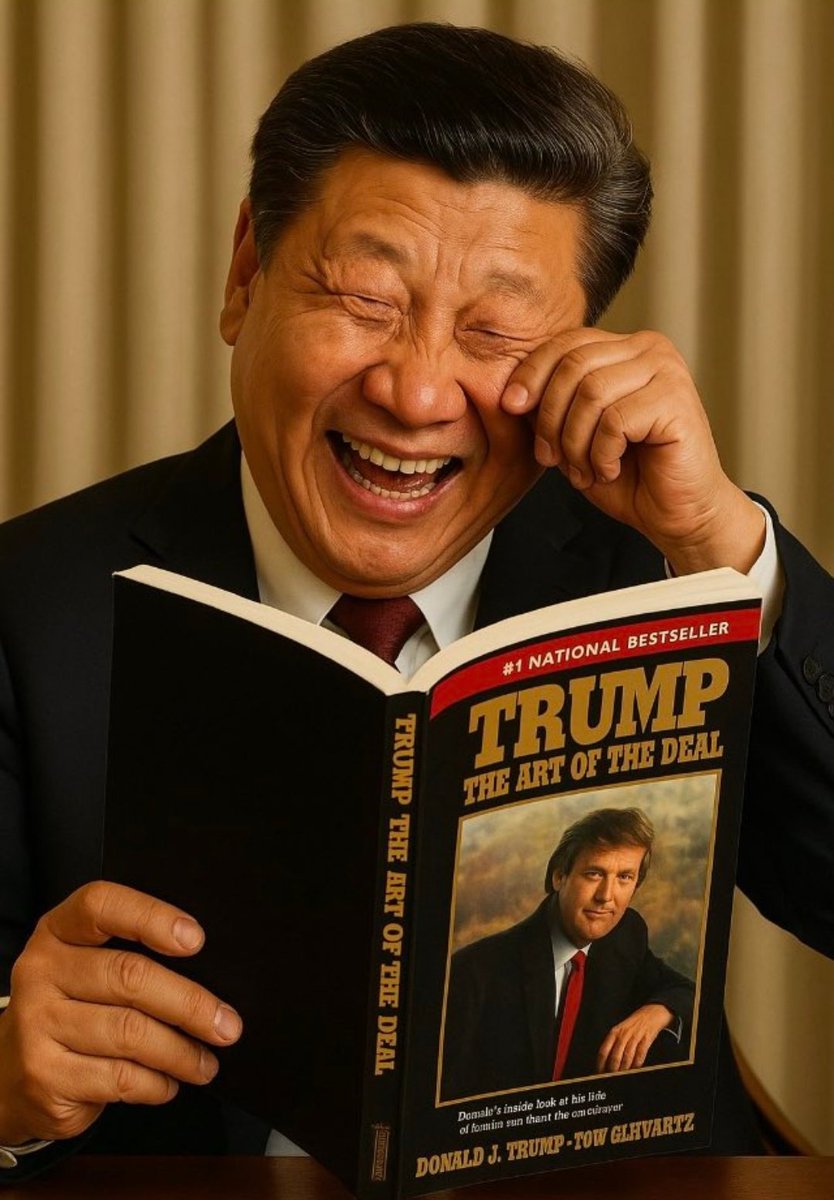 🇺🇸Trump naikin tarif ke China jadi 34%, trus 84%
🇨🇳China balas naikin tarif
🇺🇸Trump naikin tarif lagi jadi 145%
🇨🇳China balas lagi naikin tarif
🇺🇸Pemerintahan Trump memohon Xi untuk telpon
🇨🇳China ga respon
🇺🇸Trump mengumumkan bahwa ia siap untuk "membuat kesepakatan"
🇨🇳China