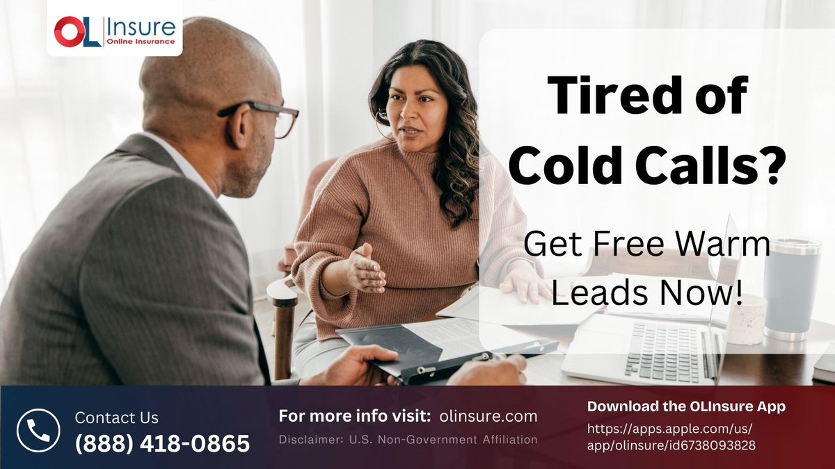 olinsure01's tweet photo. 📞 Tired of Cold Calls? 🔥 Get Free Warm Leads Instantly!
📲 Download the OLInsure App Now
 👉 https://t.co/CYg7d1TKbg
📞 Contact Us: (888) 418-0865
 🌐 Visit: https://t.co/irerUt67BM
#InsuranceLeads #WarmLeadsOnly #InsuranceAgentTools #InsuranceApps #LeadGeneration #ColdCalling https://t.co/kIYUORgtxa