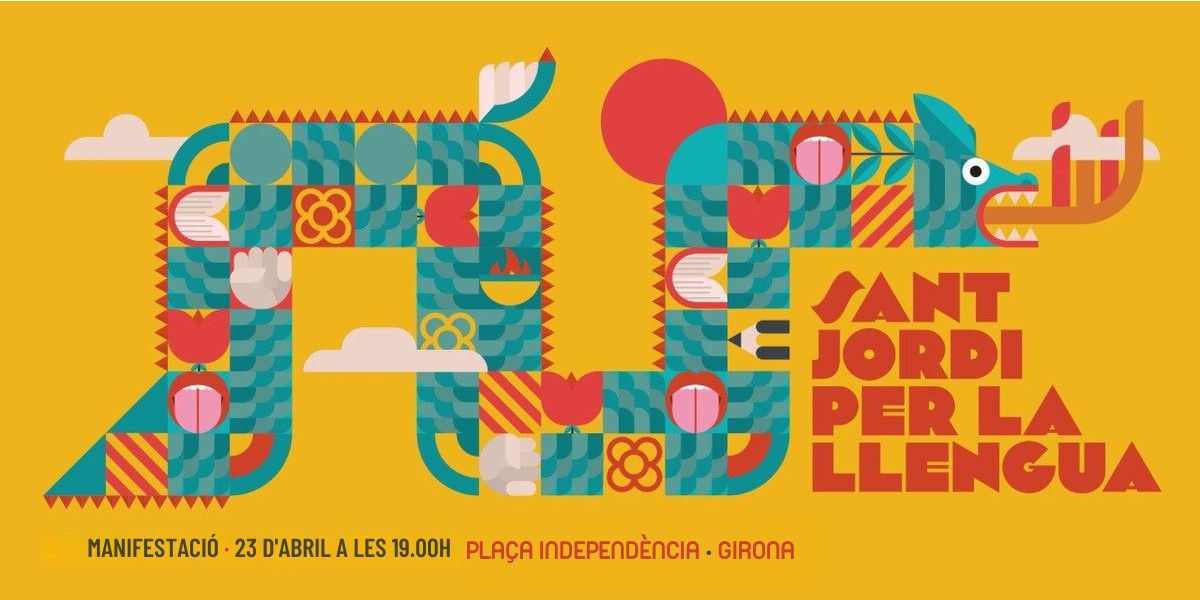 danicornella's tweet photo. SANT JORDI PER LA LLENGUA A GIRONA🌹📚

Defensar la llengua és defensar la nostra manera de ser, de resistir i de teixir comunitat. 

✊🏼Manifestem-nos aquesta diada de #SantJordi, a les 19h a Plaça Independència.

Aquest Sant Jordi a #Girona: llibre, rosa i manifestació! 📚🌹📢 https://t.co/VeiZ5zBns0