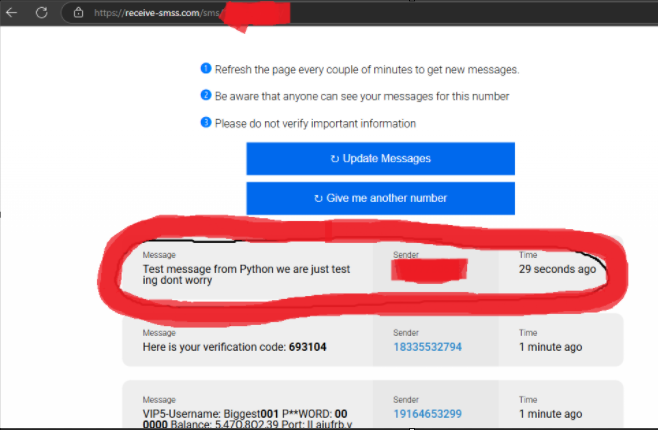 Alamz0's tweet photo. I can send messages to any number on their behalf.
The system uses the same endpoint to send OTPs for verification purposes.
I even confirmed it using a real mobile number and successfully received the customized messages.
My first critical? Waiting eagerly!!!
#bugbounty https://t.co/ovRLgl05lj