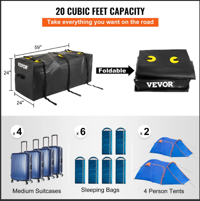 detailedautoacc's tweet image. 🧳 Need more space? Grab the 20 Cubic Ft Waterproof Cargo Carrier Bag for just $64.99! 🚗💨

detailedautoaccess.com/product/20-cub…

#CargoBag #TravelGear #RoadTripReady4o
