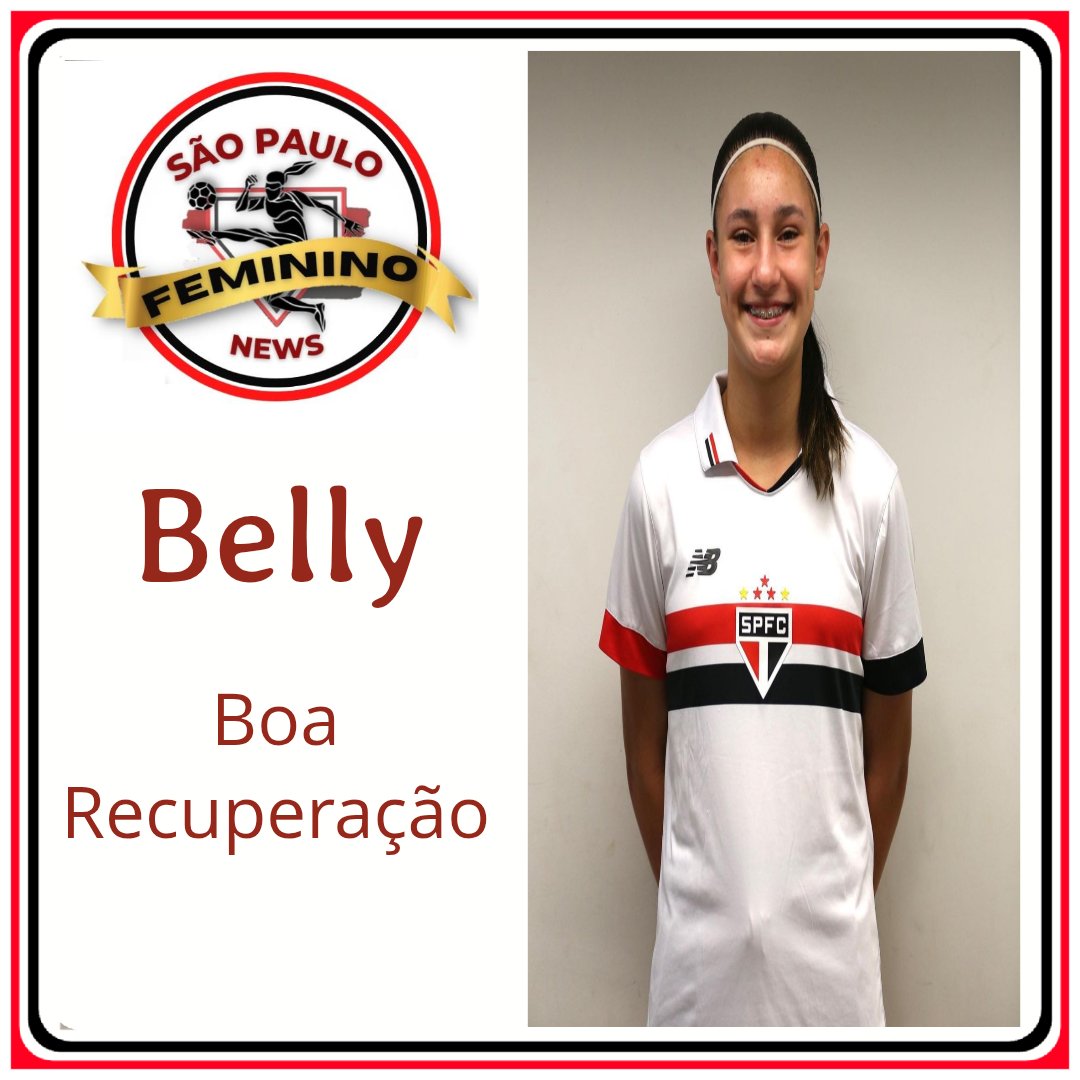 saopaulofemnews's tweet photo. 🚨 Boletim Médico - Belly 🚨

A zagueira Belly, do Sub-15, operou ontem o joelho direito.

A atleta sofreu uma lesão de LCA.

O São Paulo Feminino News deseja à jogadora uma pronta e total recuperação. 

Que em breve você possa estar em campo novamente! https://t.co/TAu92fX2YH