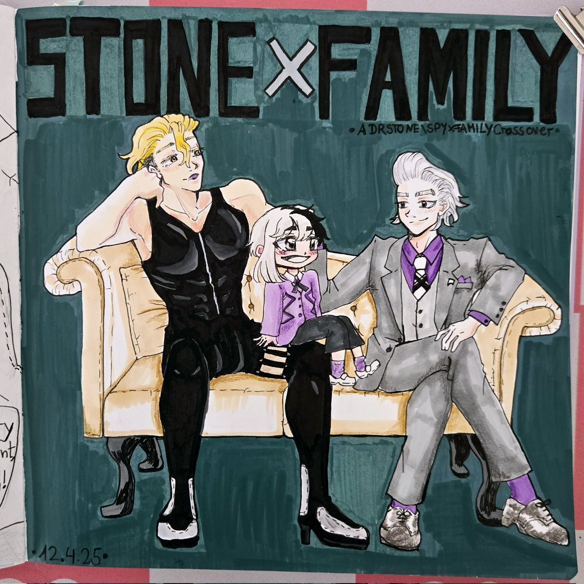 FederFairy's tweet photo. Part 2 of my Spy x Family Au!
This time with a mock up Cover art haha😂❤️
Color got a lil' bit to dark : /
#xenogen #DrSTONEゲン誕生祭 https://t.co/ih1xLOFLoQ