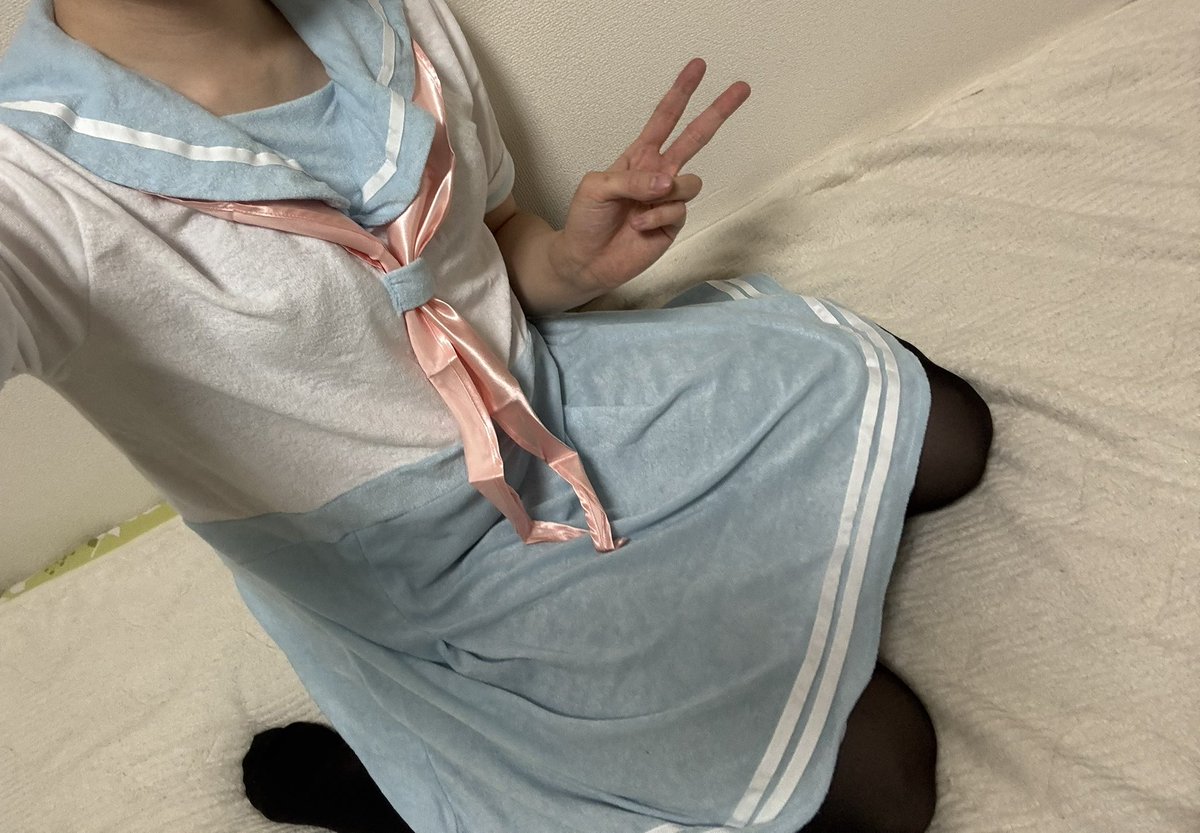 5psXjJOt7g94345's tweet photo. 初めての女装
いえーい✌️ https://t.co/Kmpx2Q2qnw