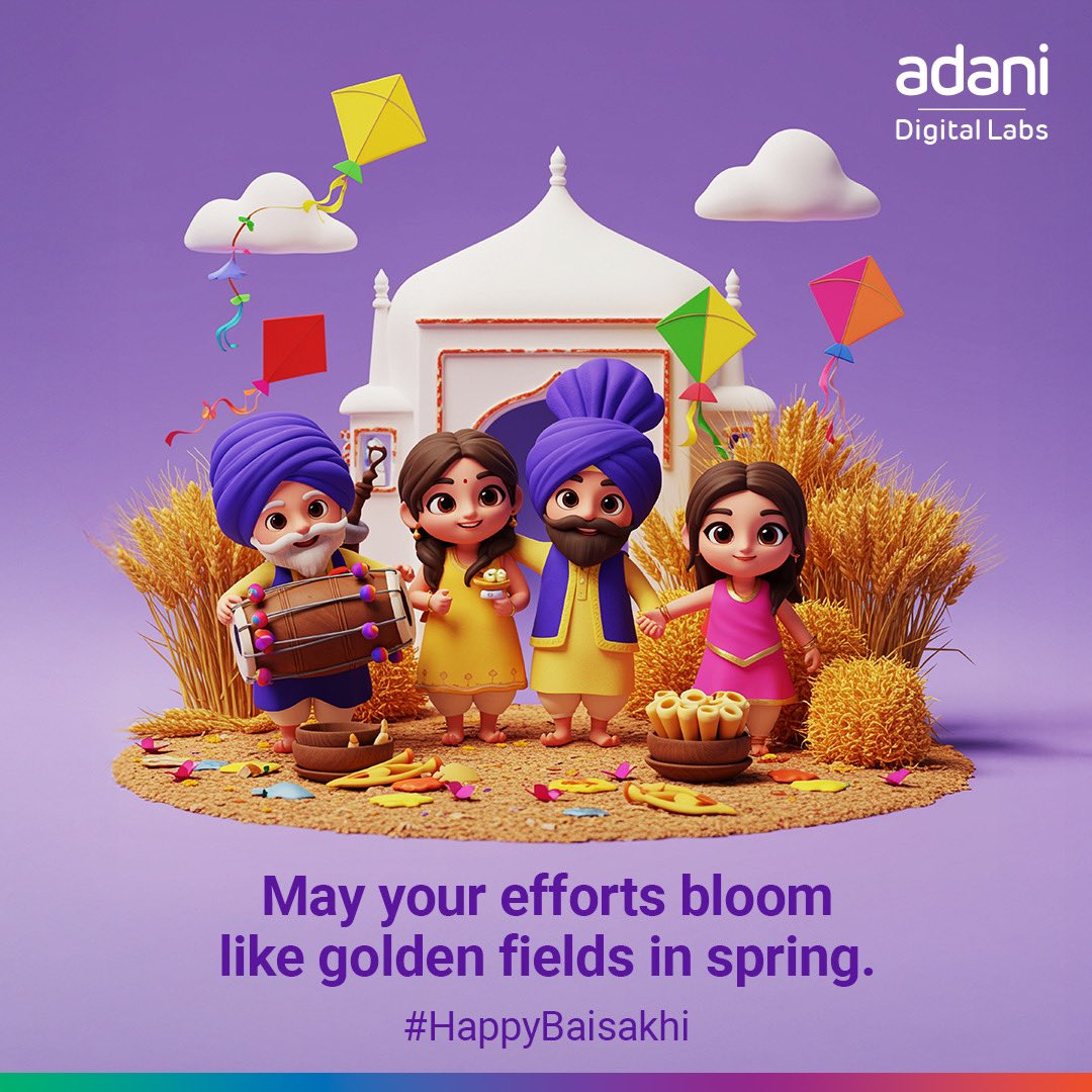 This Baisakhi, let’s celebrate new beginnings, bold ambitions, and unstoppable growth.
Here’s to the season that inspires us to dream big, work hard, and make history—together.
 
#AdaniDigitalLabs #Baisakhi #Growth #NewBeginnings #FestivalOfHarvest #MakeHistory