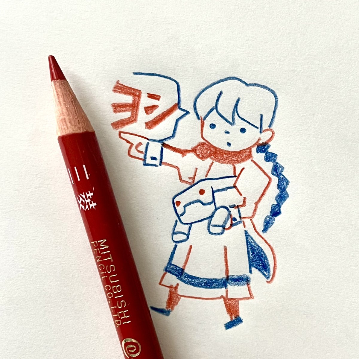 「アポカリプスホテル来週も楽しみiPad の充電が切れていて仕事できず...赤青鉛」|ryukuのイラスト