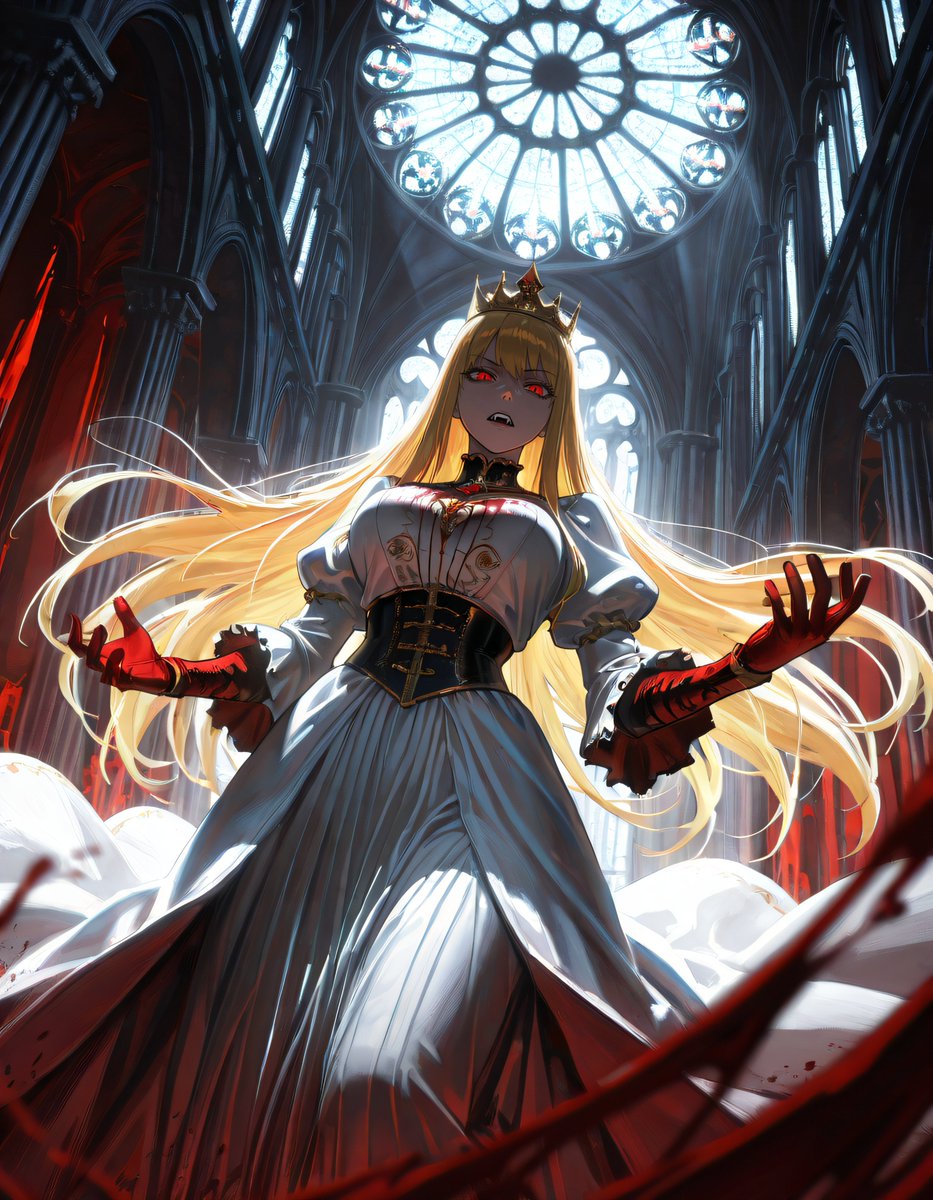 seliseliselia's tweet image. 王妃「そう…、お前達 人間が憎むべきは 我が魔族よ」
何者かが王妃に成りすましている
#AIイラスト #StableDiffusionWebUIForge #Illustrious 
#魔王の娘 #ファンタジー #幻想