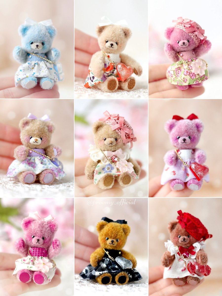 好きと好きを掛けてみた ミニチュア×テディベア🧸🌷