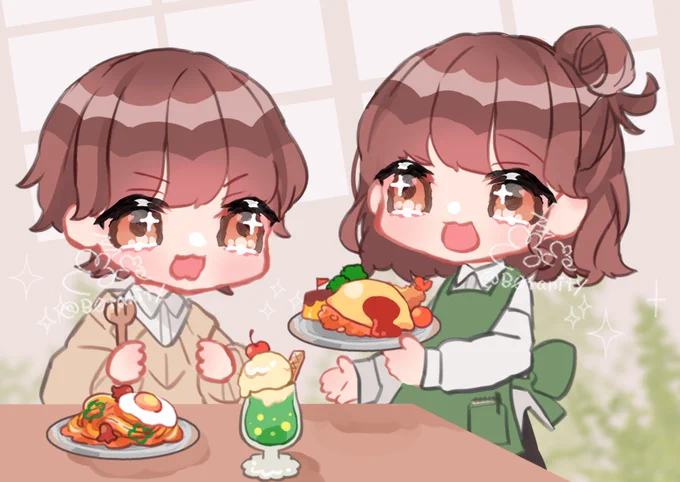 𓈒𓂂𓇬 喫茶店量産wip (ペア、ソロ対応可 ̖́-)