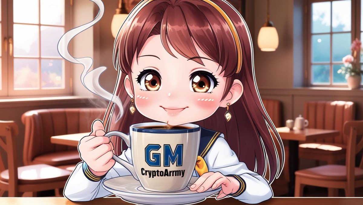 CryptoA36155's tweet photo. GM fam! ✅
Happy Sunday♻️ https://t.co/ZLlM3zaQ42