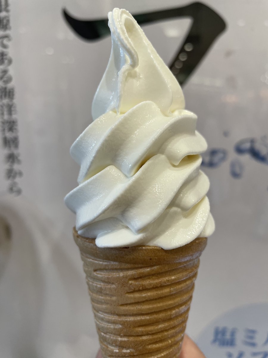 junjun_k1031's tweet photo. おやつタイム♡
「GOSHU」の
塩ソフトクリーム♡

ご馳走様です♡

#スーパーおやつタイム 
#美味しいものラッシュ 
#ソフトクリームが食べたかった 
#富山おやつ 
#GOSHU https://t.co/uiUoM6gIh5