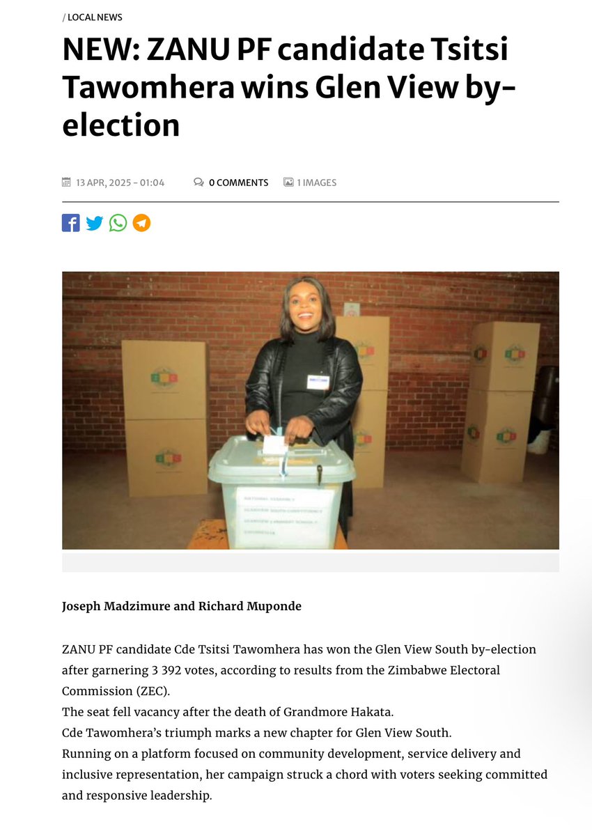 They grabbed the MDC T &amp; gifted the ruining party in by elections

They grabbed CCC &amp; are gifting the ruining party MPs

However , the wise blame Chamisa for this

None of them are held accountable , it is Chamisa who must be accountable for their favorites' actions 

Shocking