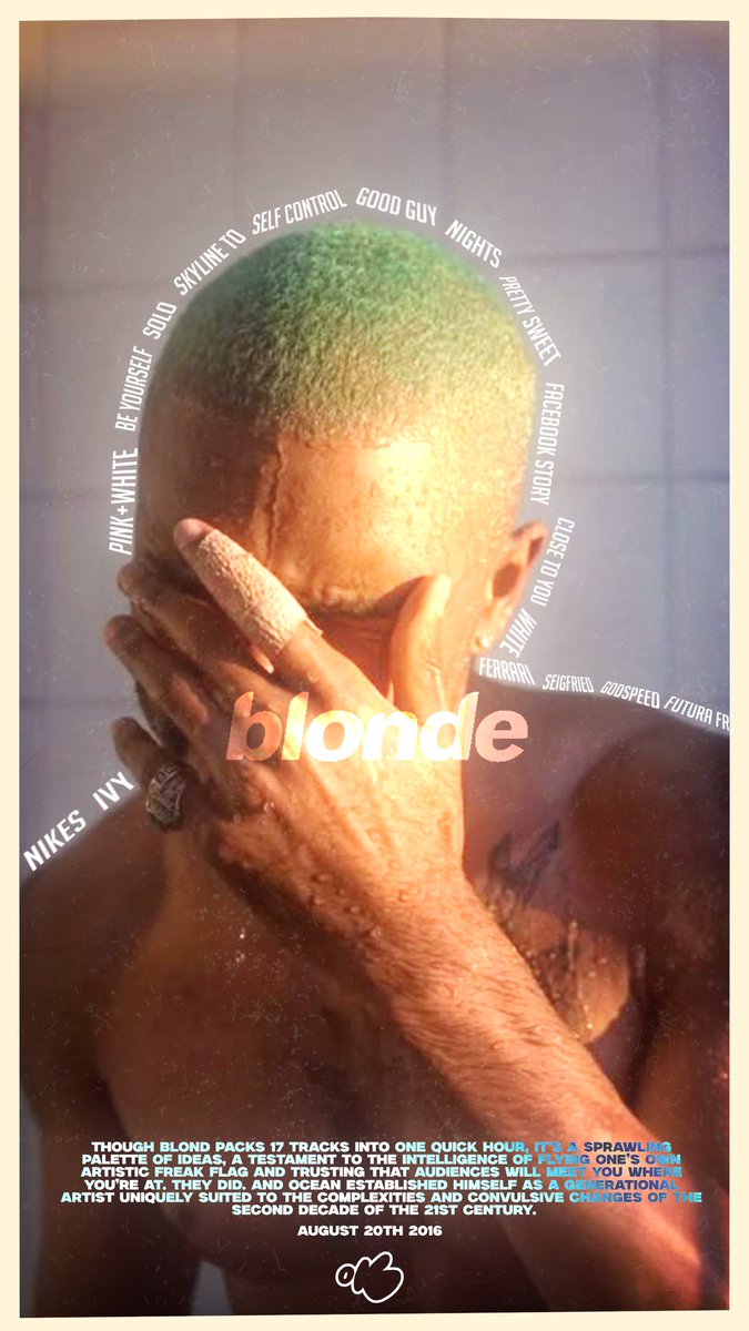 LoneDuckKG's tweet photo. BLONDE💽

#blonde https://t.co/M9rKEfWADJ