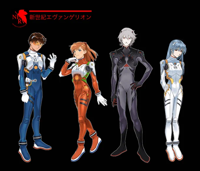 New line up of the main 4 pilots #reimaginedevangelion