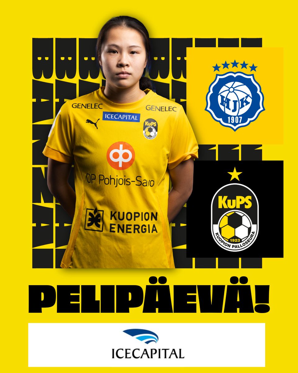 PELIPÄEVÄ! 🟨⬛

Kansallisen Cupin voittaja ratkotaan tänään Boltilla. 🤜

🆚 HJK - KuPS
⚽️ Kansallinen Cup, finaali
🕖 Su 13.4. klo 12.00
🏟️ Bolt Arena
📺 Ruutu+

#KuPS #Kansallinencup