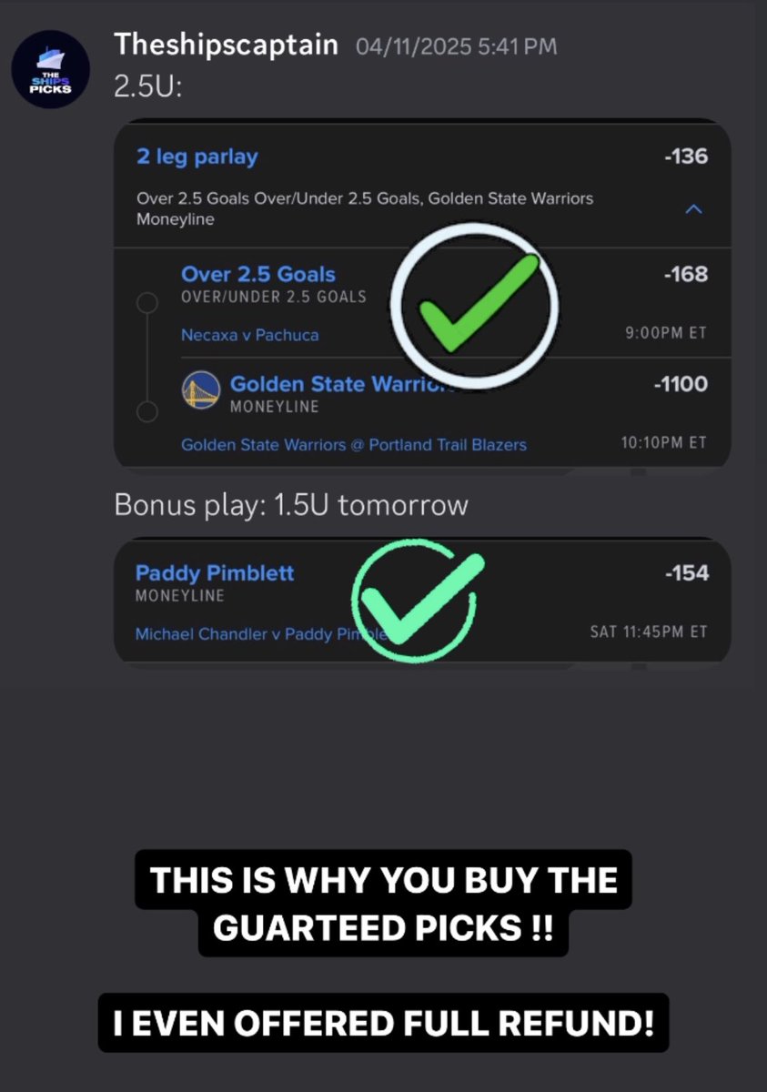 TheShipsPicks's tweet photo. CASH 🤑💰

#SportsBettingX #SportsPicks #Capper #sportsbettingtwitter #bettingtips #SportsBetting #FreePicks https://t.co/yRlIKKWC5H