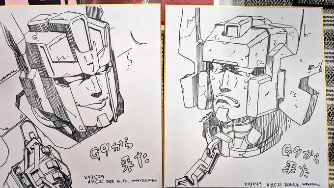 アフターの色紙楽しかった✌️健全なオバフォト描けたー! 