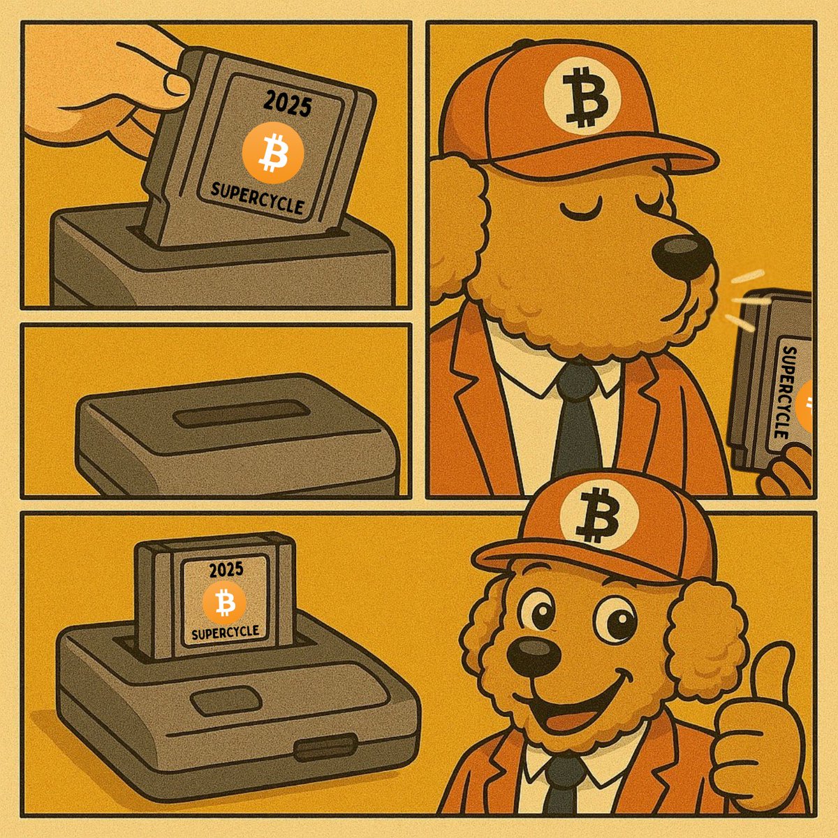 bitcoin_dawg's tweet photo. The Great Reset (100/365) 
Hold on everyone, I figured it out. 
Reset complete…….we are so back. 

The 2025 Bitcoin Bull Run and Bitcoin Super Cycle is back on 👊

#BitcoinDawg
#BTCMemes #BDMemes #bitcoin 
#365MemesIn2025 #Sats #btc 
#StayHumble #StackSats #BitcoinSupercycle