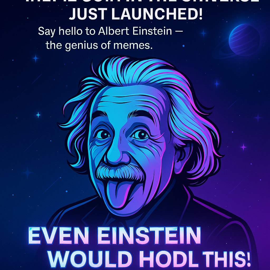 EINScoin's tweet photo. > The smartest meme coin in the universe just launched!
Say hello to Albert Einstein — the genius of memes.
$EINS is live on https://t.co/hq1Z8t6hUf

"Even Einstein would HODL this!"

Follow us for updates: [@EINScoin]

#EINS #EinsteinCoin #memecoin #Solana #Crypto #HODL https://t.co/1cYMHNUneV