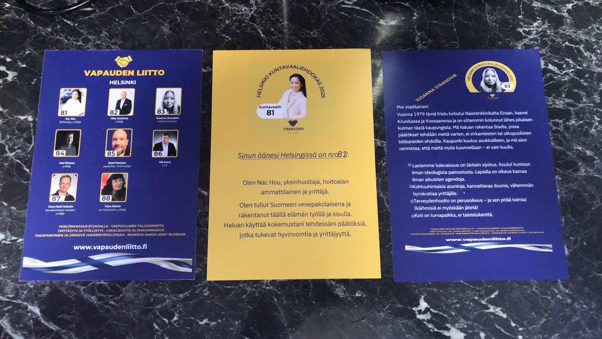StrandvikS's tweet image. Helsingin ehdokkaat ‼️❣️ oma numero 83 🥰