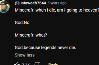 Anti900's tweet photo. @slayvideos Peak comment section https://t.co/Anf95rFekz