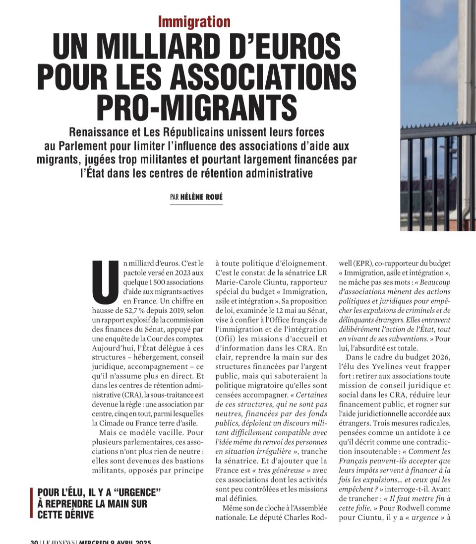 #France  plus de 1 MILLIARD pour les associations d’aides aux migrants dont : la Cimade et France Terre d’Asile dont la Présidente n’est autre que : Najat VALLAUD-BELKACEM.