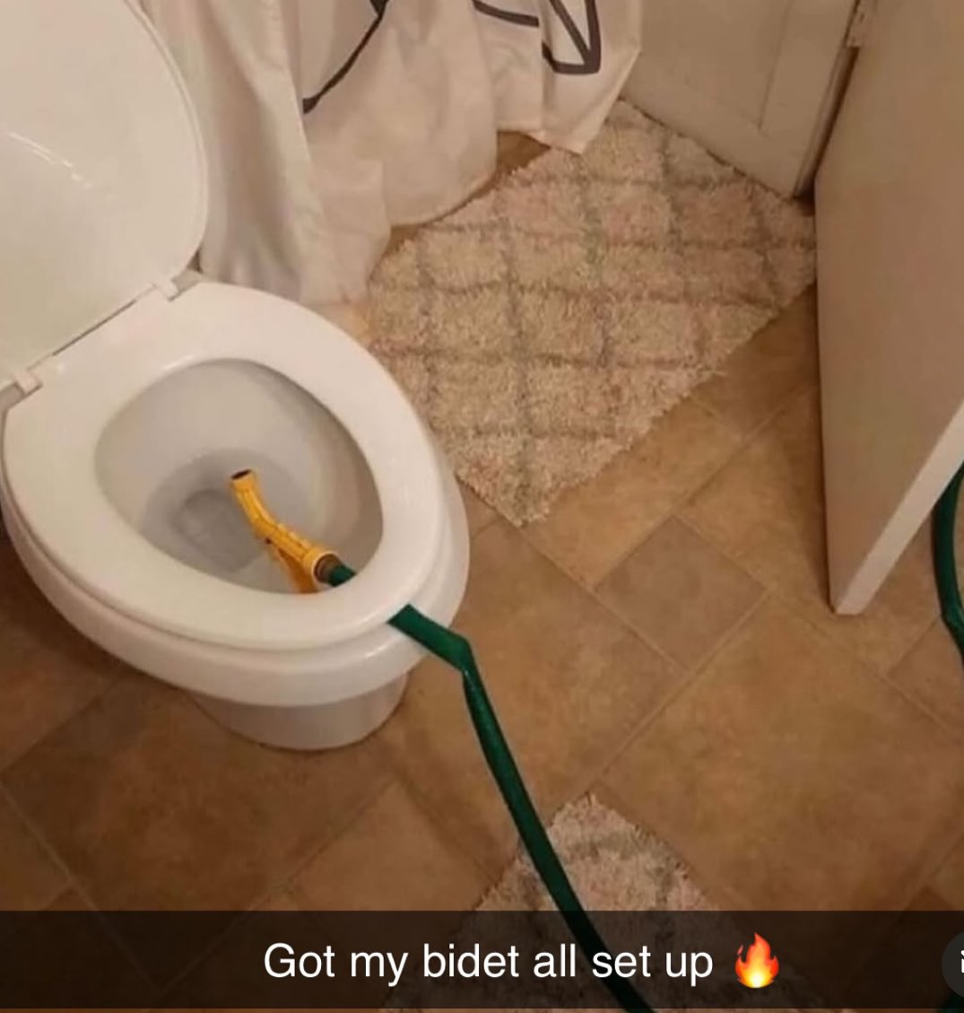 Always_Negative's tweet image. I found a more inexpensive bidet set-up @RalphGarman!! You and @jenrenstewart can put the extra $$$ aside.  @eddiepence can also upgrade if he wants!! 
 Please follow me for more home improvement ideas!! 😊
#TheRalphReport #TRR #GarmyStrong