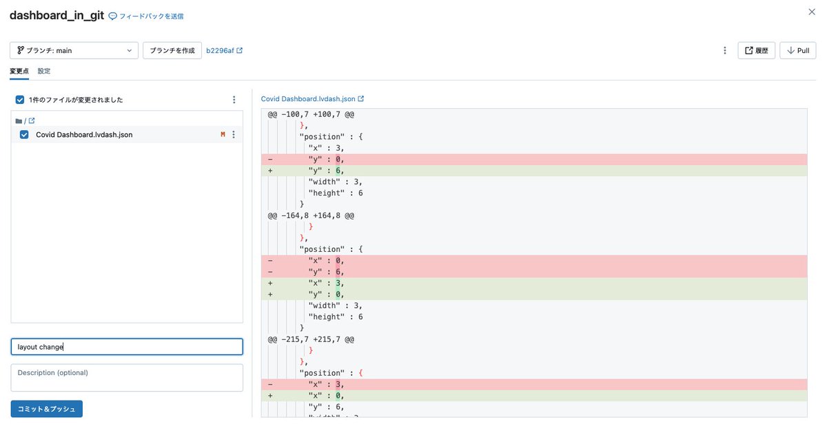 taka_aki's tweet image. Databricks AI/BIダッシュボードをGitでコード管理できるようになりました！ダッシュボードはJSONで表現されるので、レイアウト変更なども追跡できます。

GitにおけるDatabricks AI/BIダッシュボードのソース管理 #Databricks_AI_BI - Qiita qiita.com/taka_yayoi/ite…