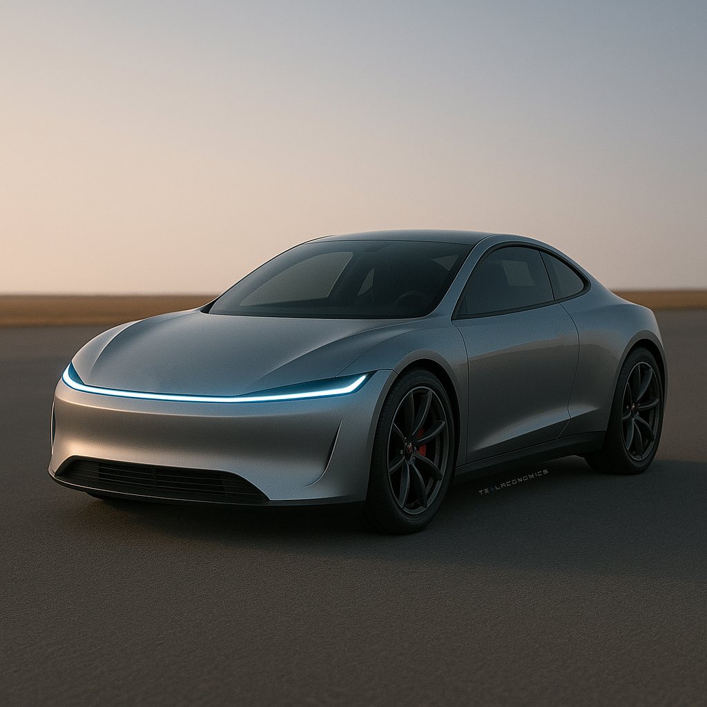 Teslaconomics's tweet photo. If the new Tesla compact looked like this and costed $25K, would you get it? https://t.co/OVBPq5eWSX