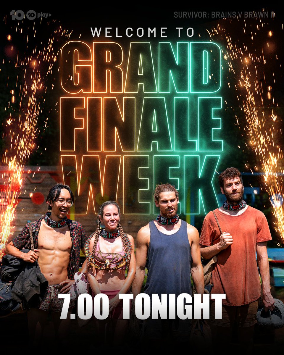 Survivor_AU's tweet image. Grand Finale week starts TONIGHT! Who are you predicting will make it to top three? 👑
#SurvivorAU | 7.00 Tonight on @Channel10AU and 10 Play