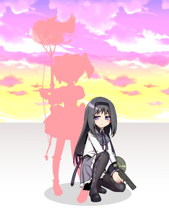 ほむらちゃん描きました!!! 