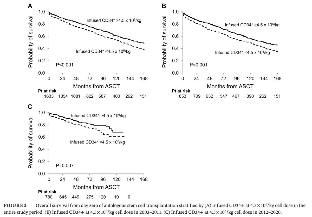 Myeloma_Doc's tweet photo. #Myeloma Paper of the Day: Study of conditioning, cell dose, schedule &amp; AL #amyloidosis ASCT outcome finds full-dose MEL, no rest day &amp; infused CD34 ≥4.5×106/kg -> superior OS; higher TRM if poor PS, hi NT-proBNP, albumin <2.5, lower CD34, no rest: https://t.co/HfHWLHUz8Y. #mmsm https://t.co/TgfJVHrK13
