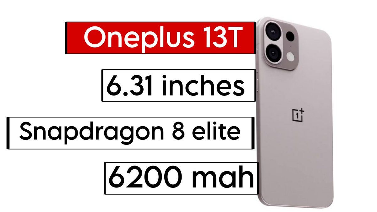 techgrez's tweet photo. Oneplus 13T Ah compact Phone📱
. . 
#OnePlus13 #oneplus13t #13mini https://t.co/aVvs9qFvCc